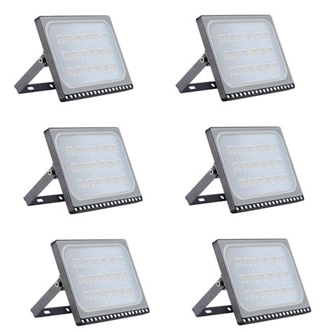Viugreum 100W LED Flood Light Outdoor, 3000K Warm White .